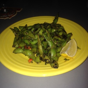 Gluten-free edamame from Hula's Island Grill